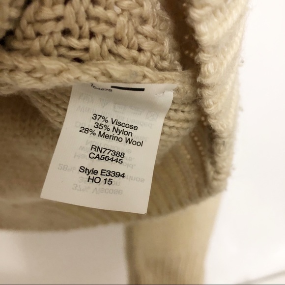J.Crew cable knit light tan sweater - Picture 3 of 6